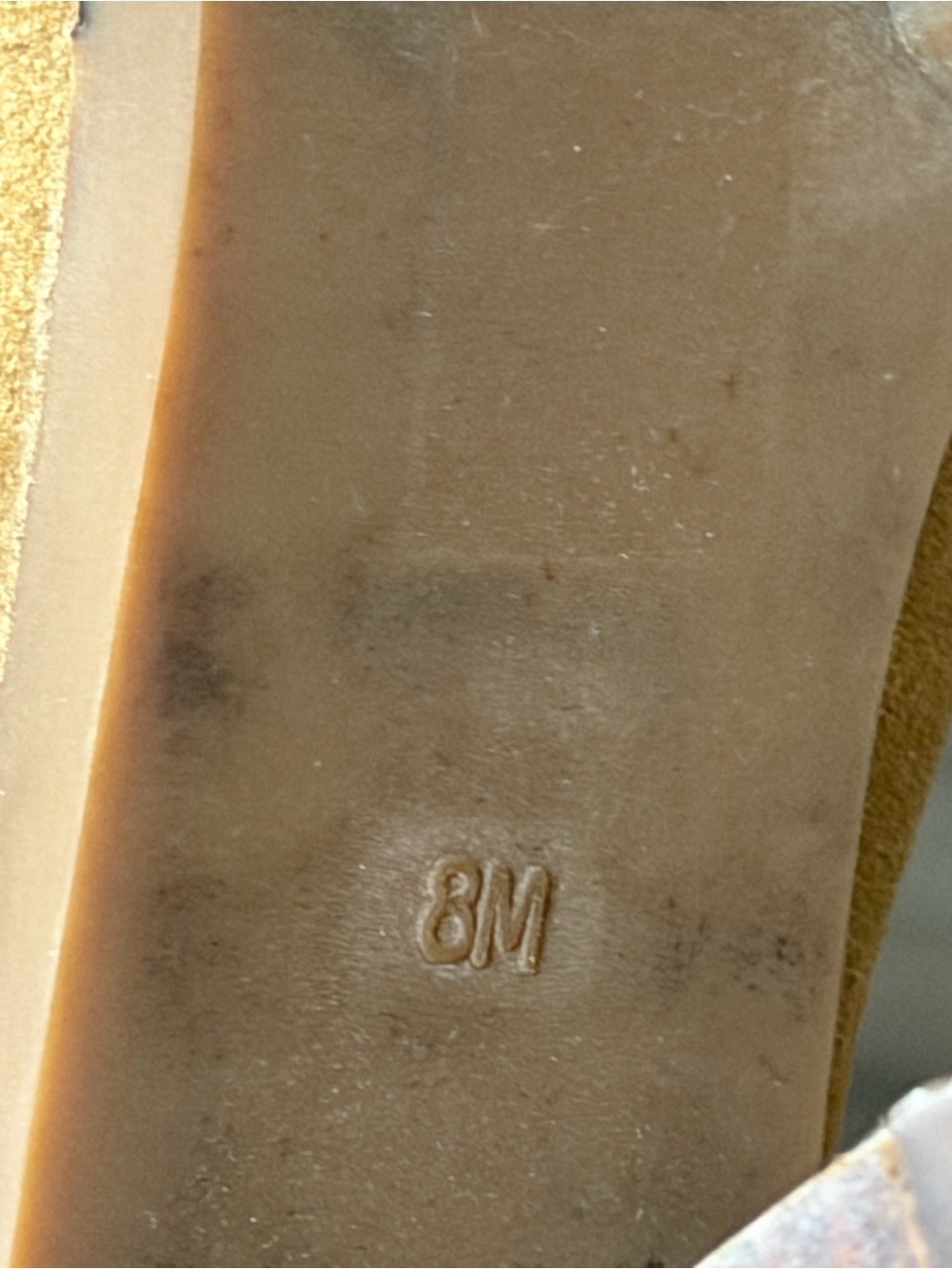 Tory Burch Mustard Suede Chelsea Block Heel Ankle Boots - Picture 5 of 7